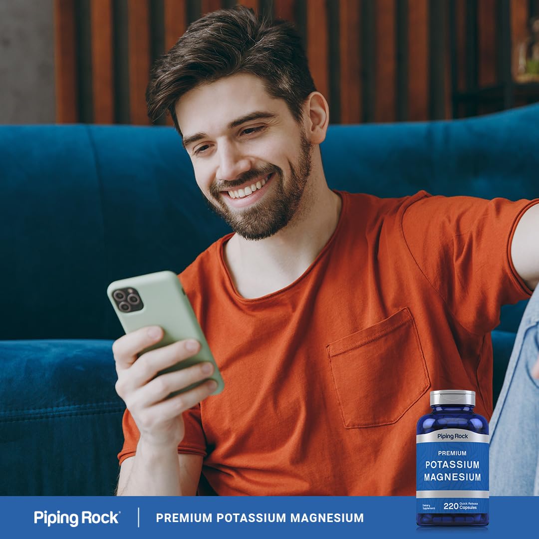 Piping Rock Potassium Magnesium Supplement 220 Capsules