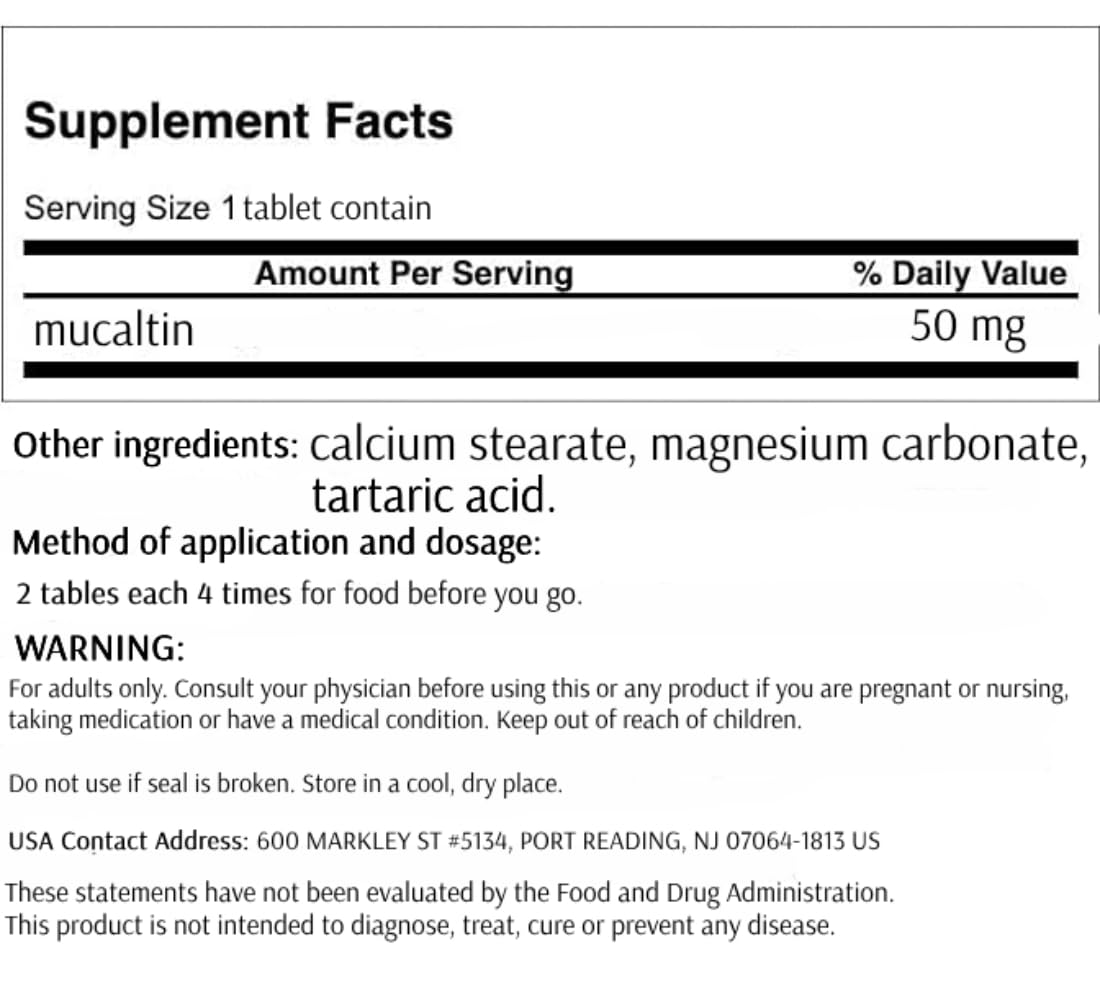 Generic Mucaltin 1 Tablet