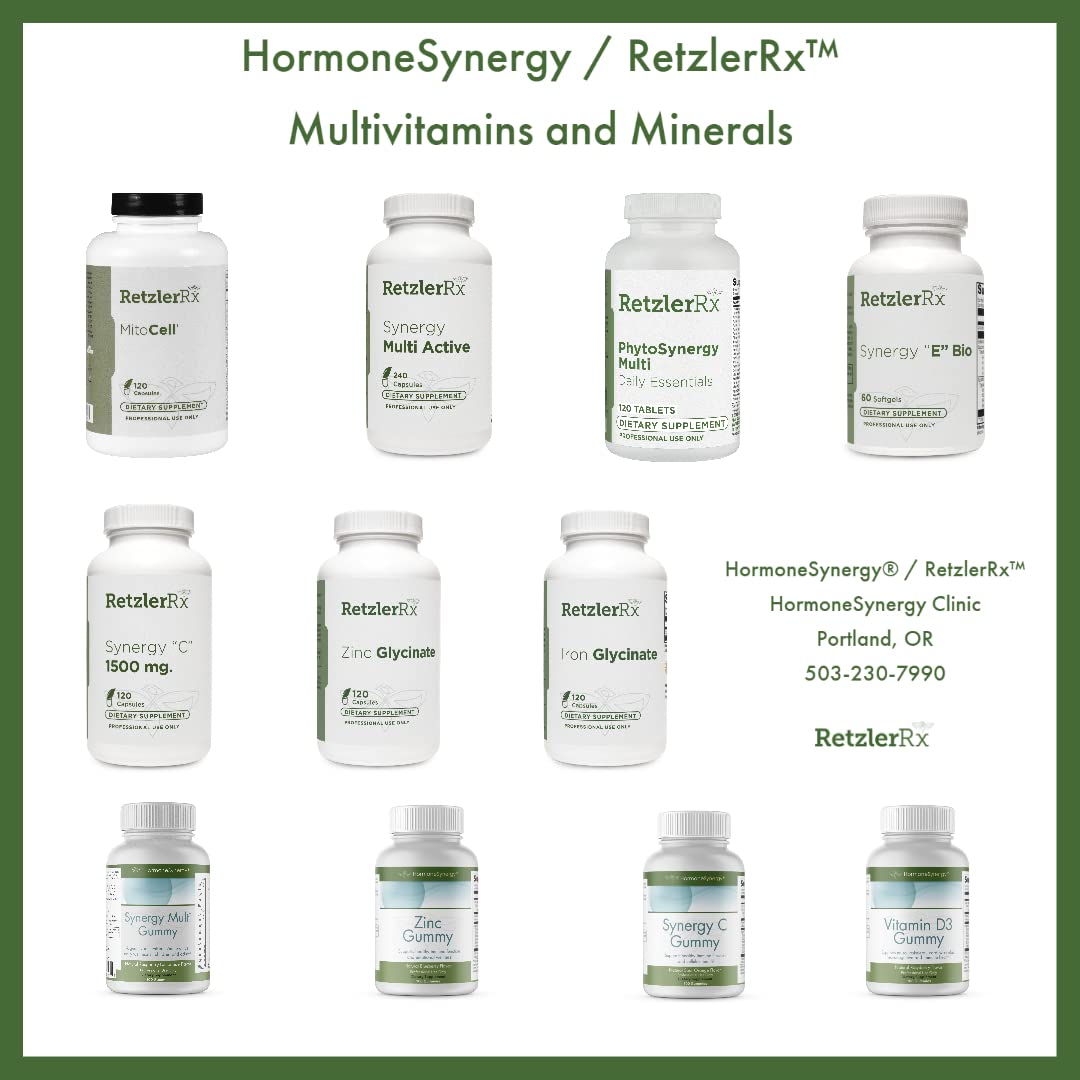 HormoneSynergy Iron Glycinate 29mg Gentle, Highly Absorbable Iron Supplement Capsule, 120 Count