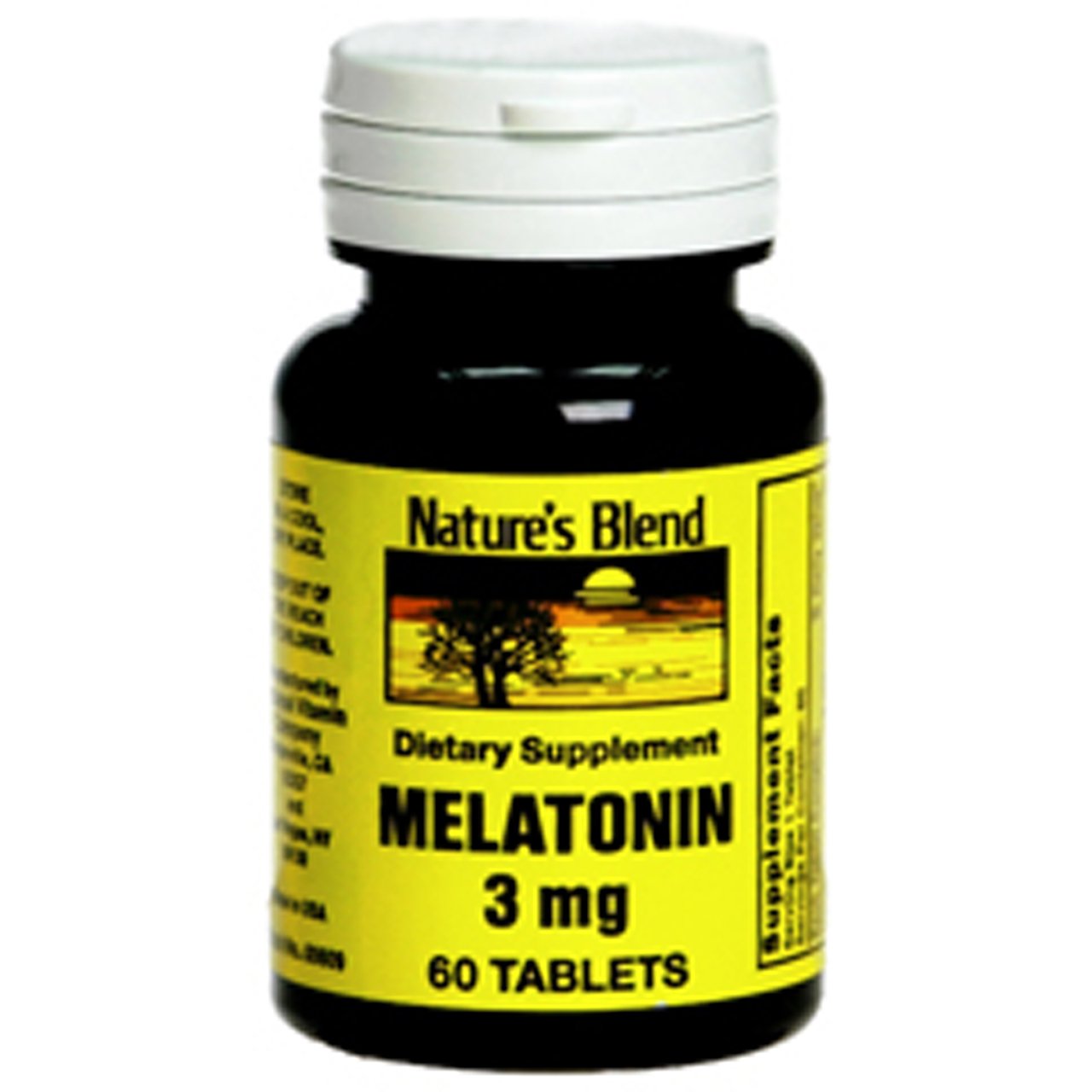 Nature's Blend Melatonin 3 mg Tablet, 60 Tablets