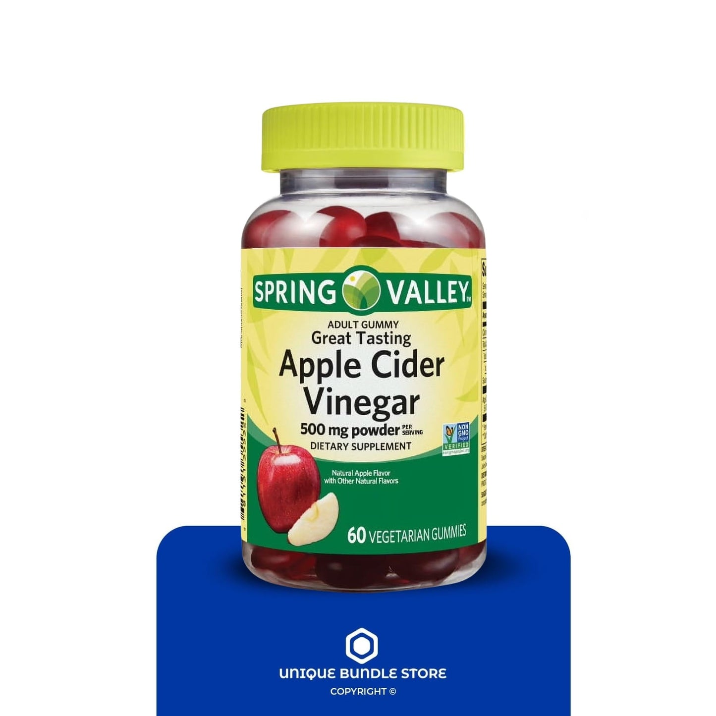 Unique Bundle Store Apple Cider Vinegar Gummies 500 mg Gummy 120