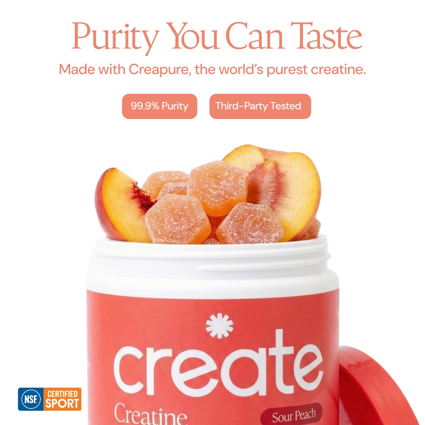 Create Creatine Monohydrate Gummies 90 Count