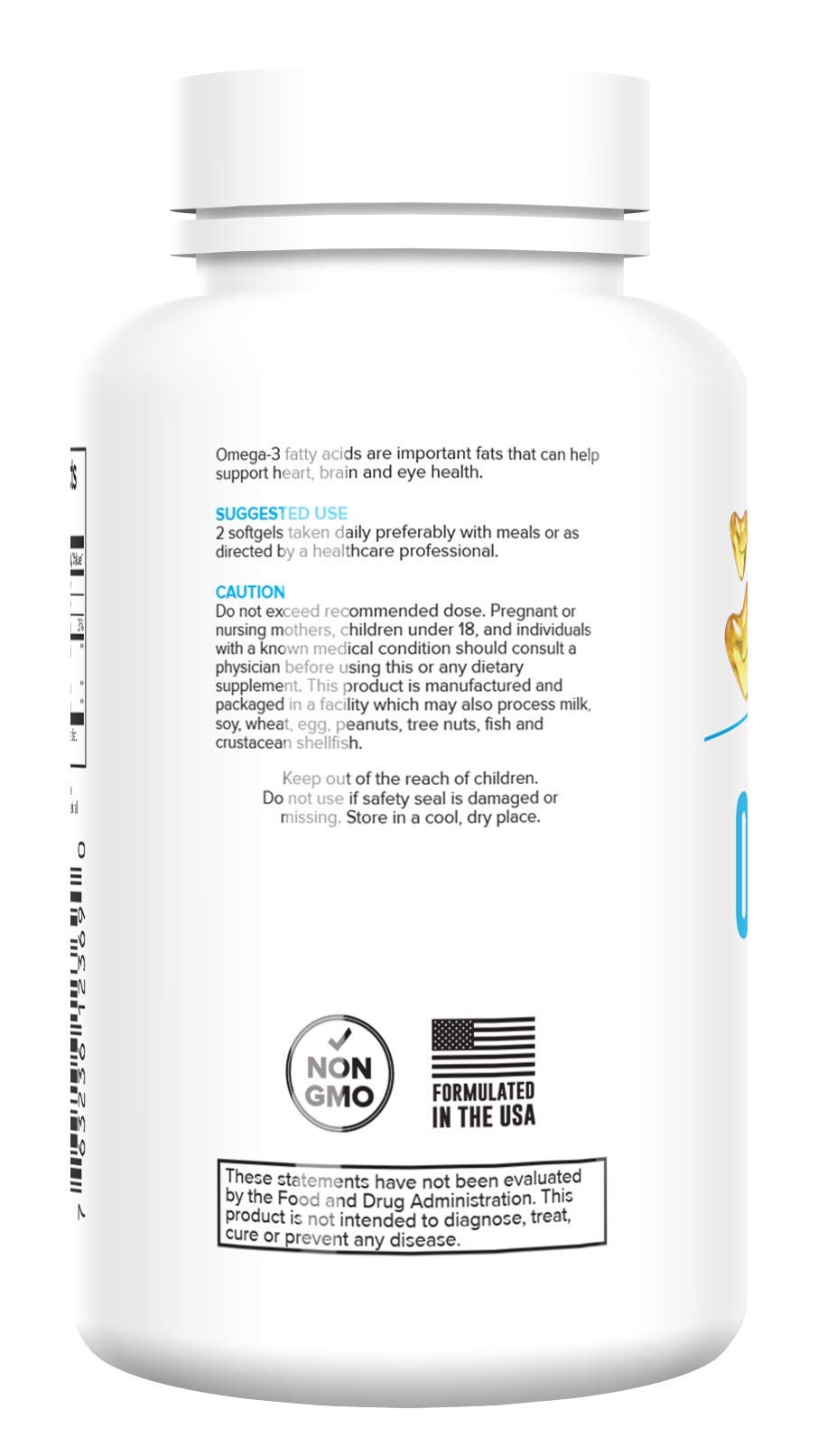 Portions Master Omega-3 Fish Oil Softgels, 60-Count