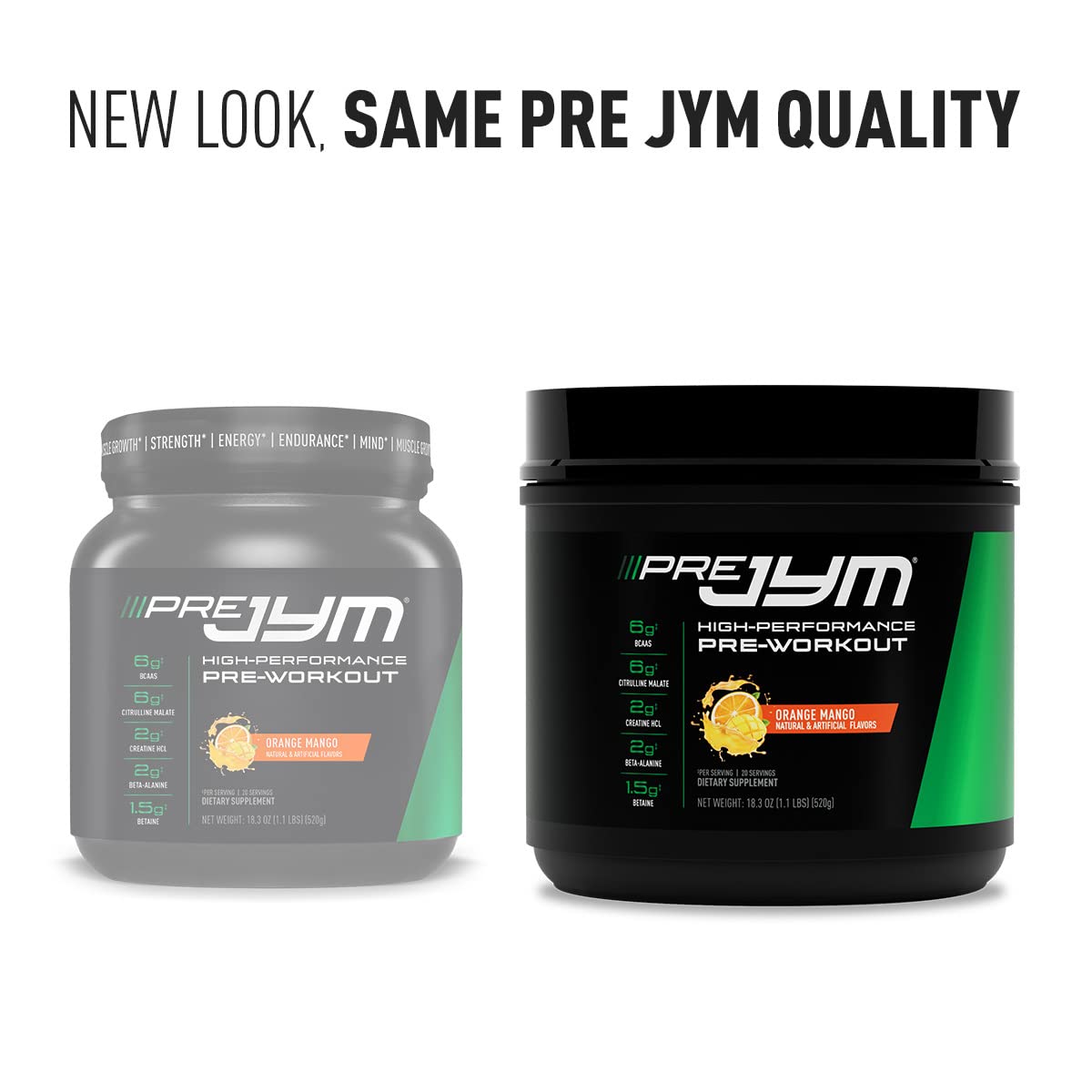 JYM Supplement Science PRE JYM Orange Mango Powder, 30 Servings