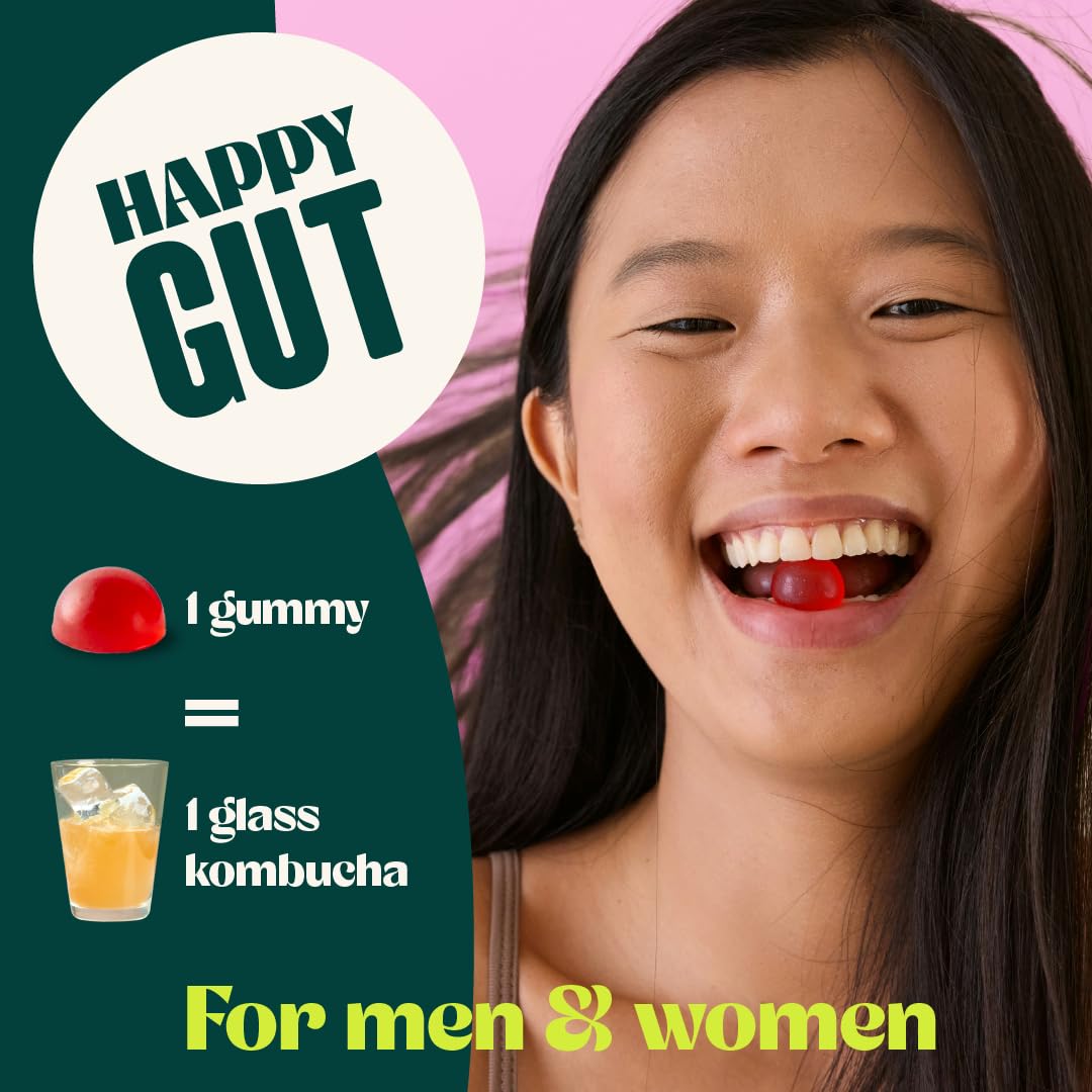 BoochBod Probiotic Kombucha Gummy 120 Gummies
