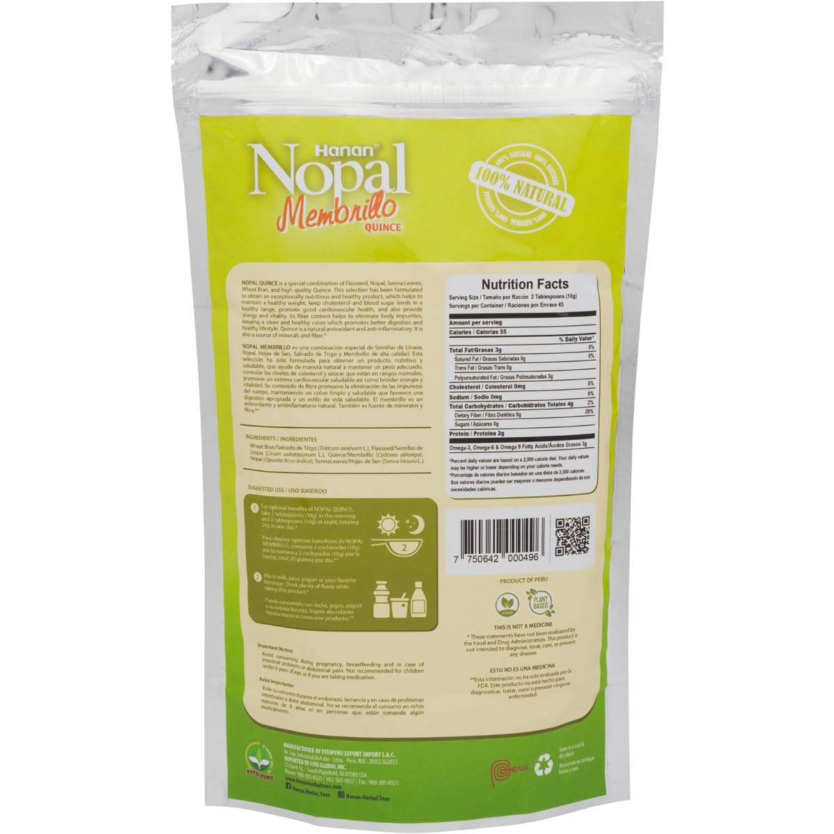 NOPAL MIX Quince Powder 16 oz
