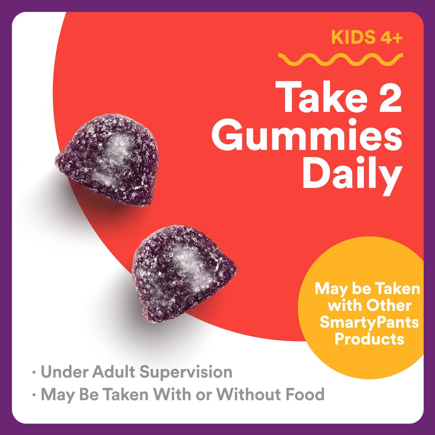 SmartyPants Kids Immunity Elderberry Gummies 60 Count