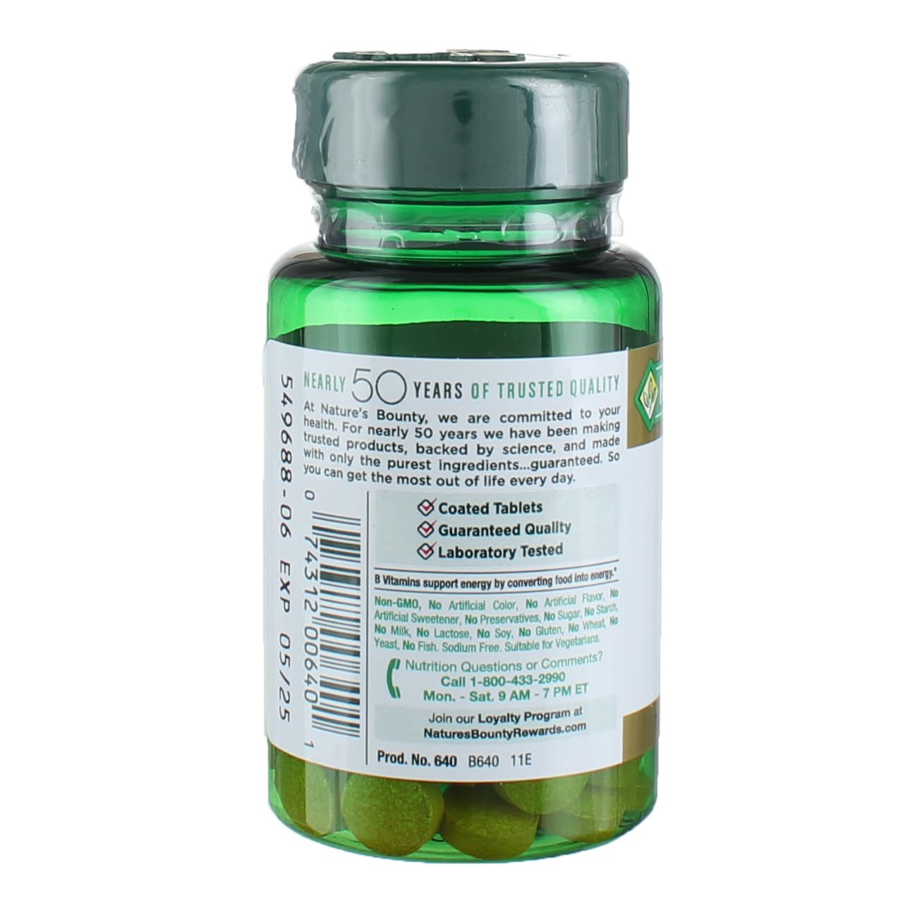 Nature's Bounty Vitamin B-2 100 mg, 600 Tablets
