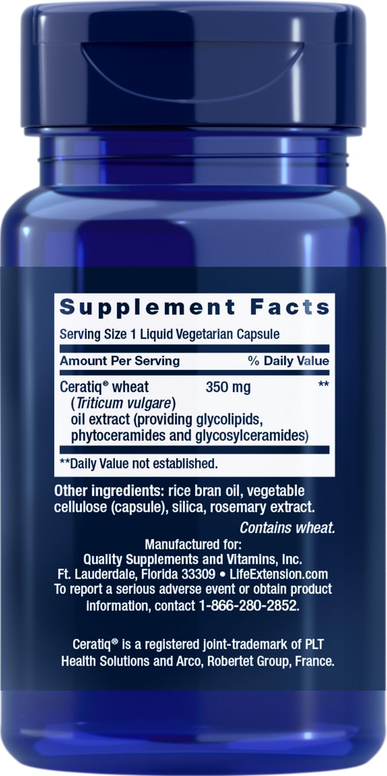 Life Extension Skin Restoring Ceramides Capsules 60