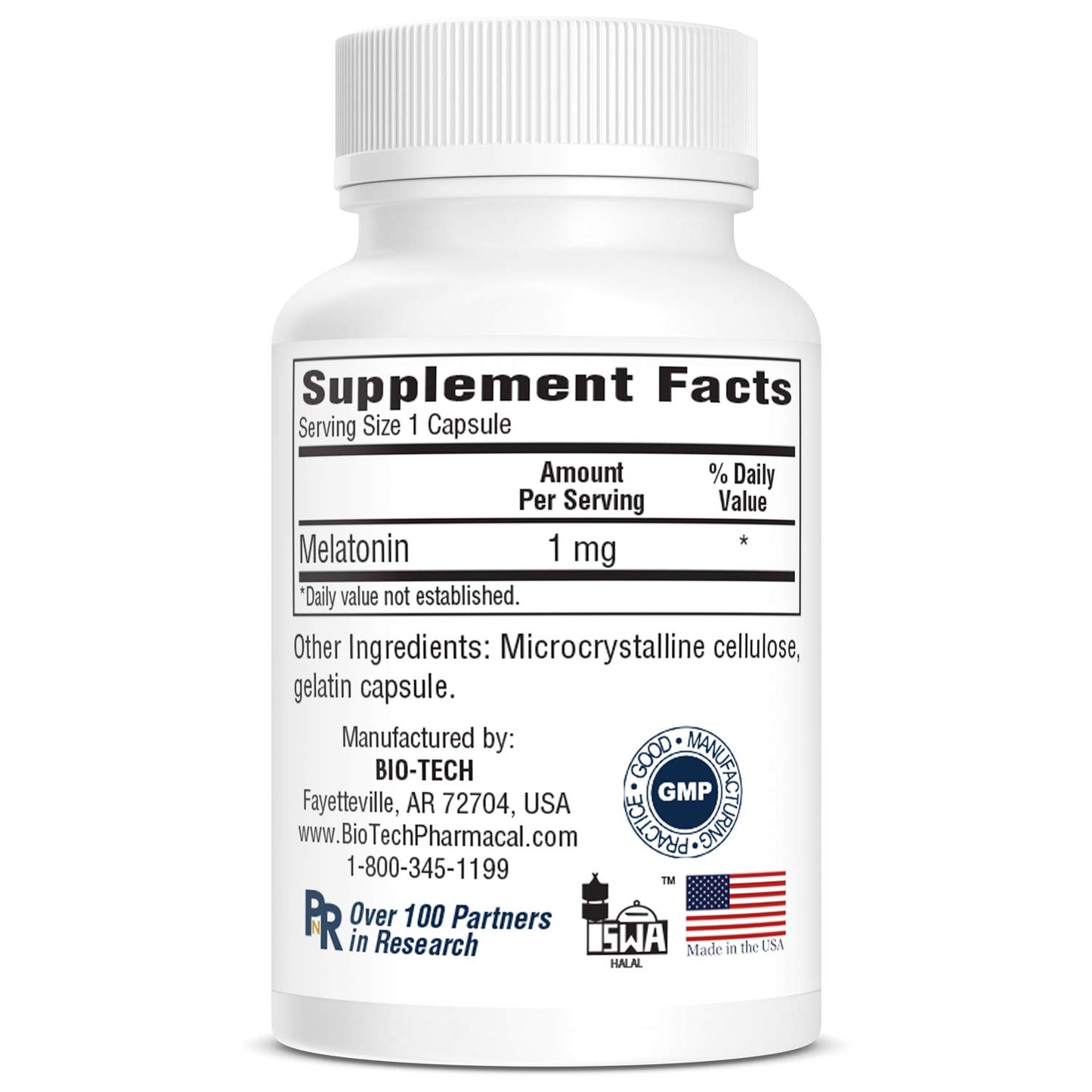 Bio-Tech Pharmacal Melatonin Capsule 100 Count