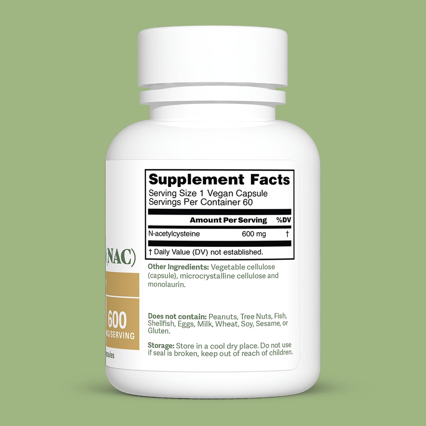 Dr. Murray Natural Products Ultra Clean N-Acetylcysteine NAC Supplement 600 mg - Respiratory & Liver Support, 60 Capsules
