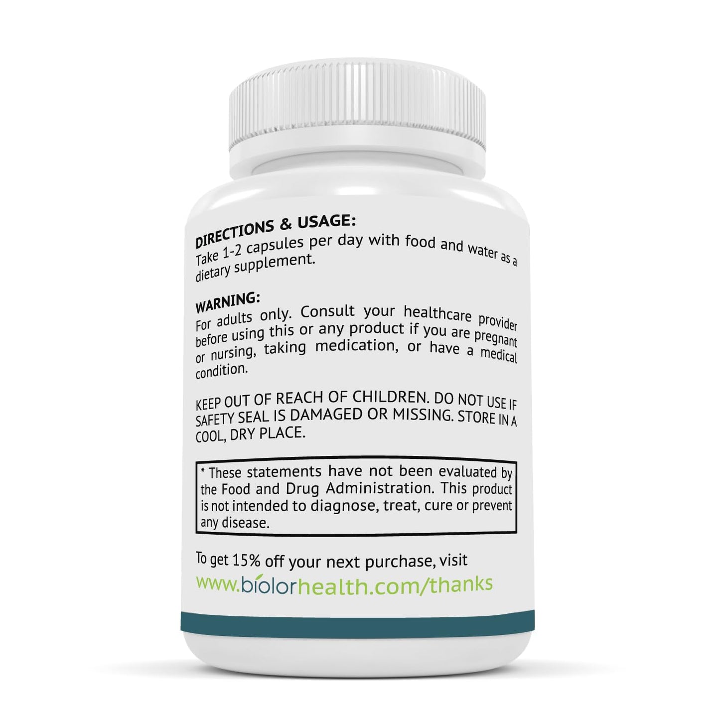 Biolor Magnesium Complex Supplement Capsules 60 Count