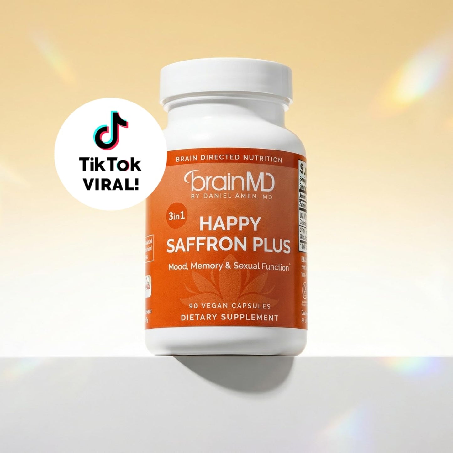 BRAINMD Dr Amen Happy Saffron Plus Capsules 90 Count