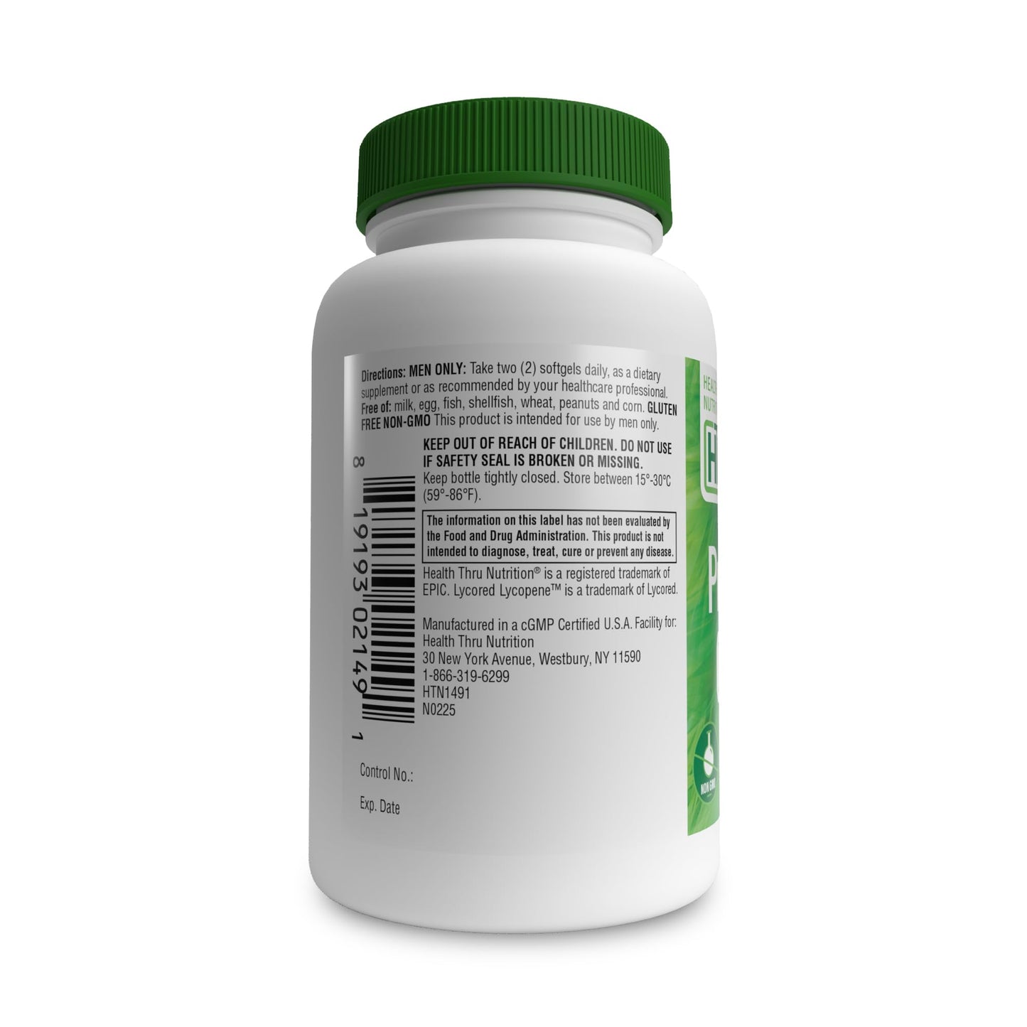 Health Thru Nutrition Prostate Plus Double Strength Softgels 60 Count