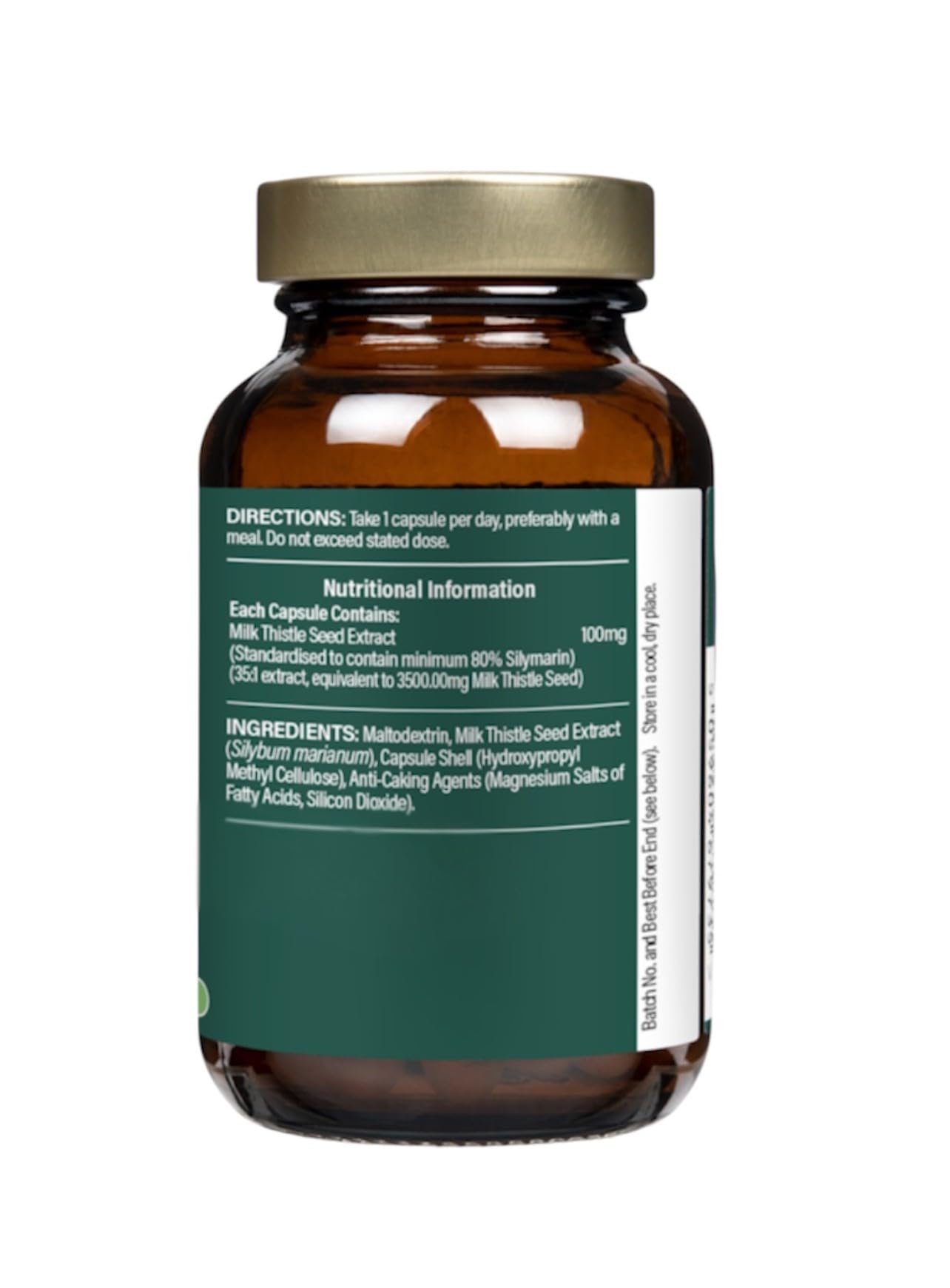 Generic Milk Thistle 100mg Capsule, 60 Capsules