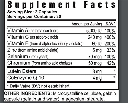 Youngevity Ultimate Vision FX Eye Vitamin & Mineral Supplement Blend Capsules 240