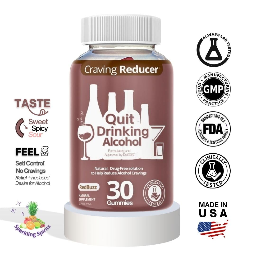 Drop The Craving Quit Alcohol Gummies, 60 Gummies