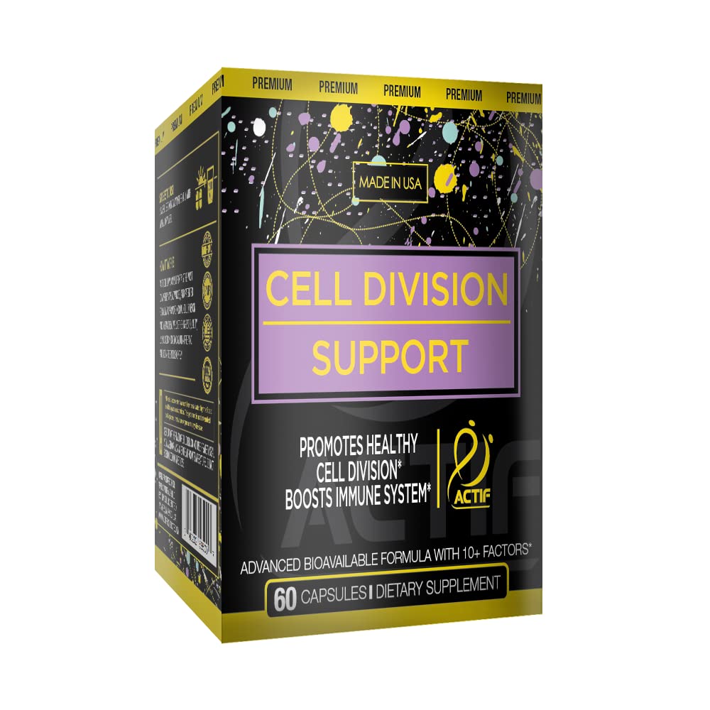 ACTIF Cell Division Support - Maximum Strength with 10+ Factors Capsules 112