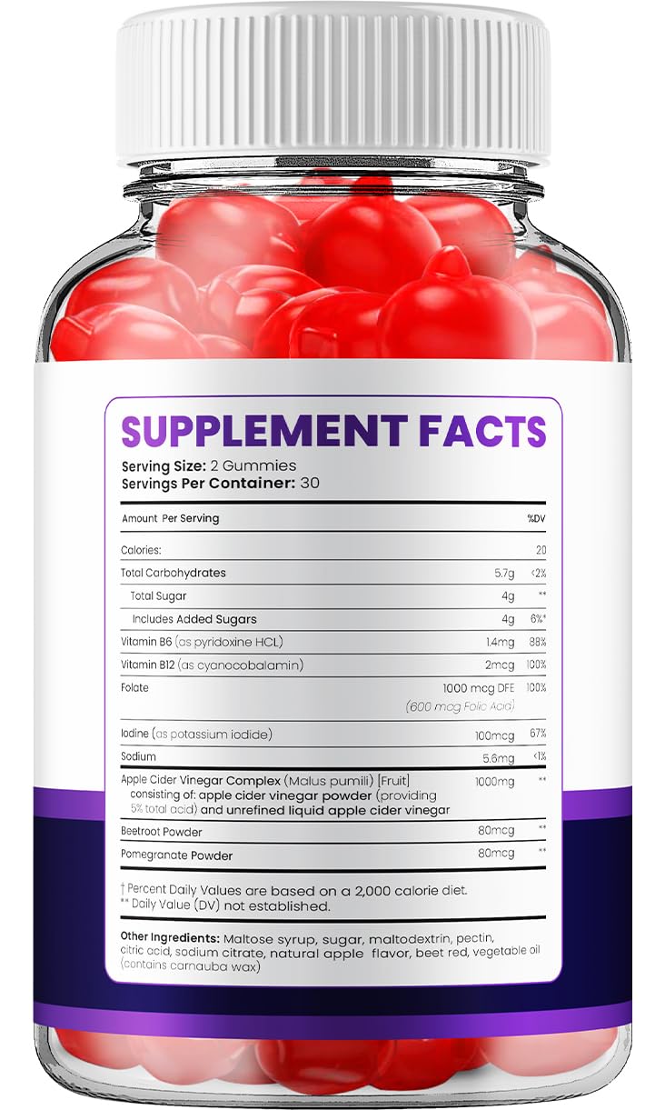 Indelo Keto Ripped ACV Gummies Extra Strength, 120 Gummies