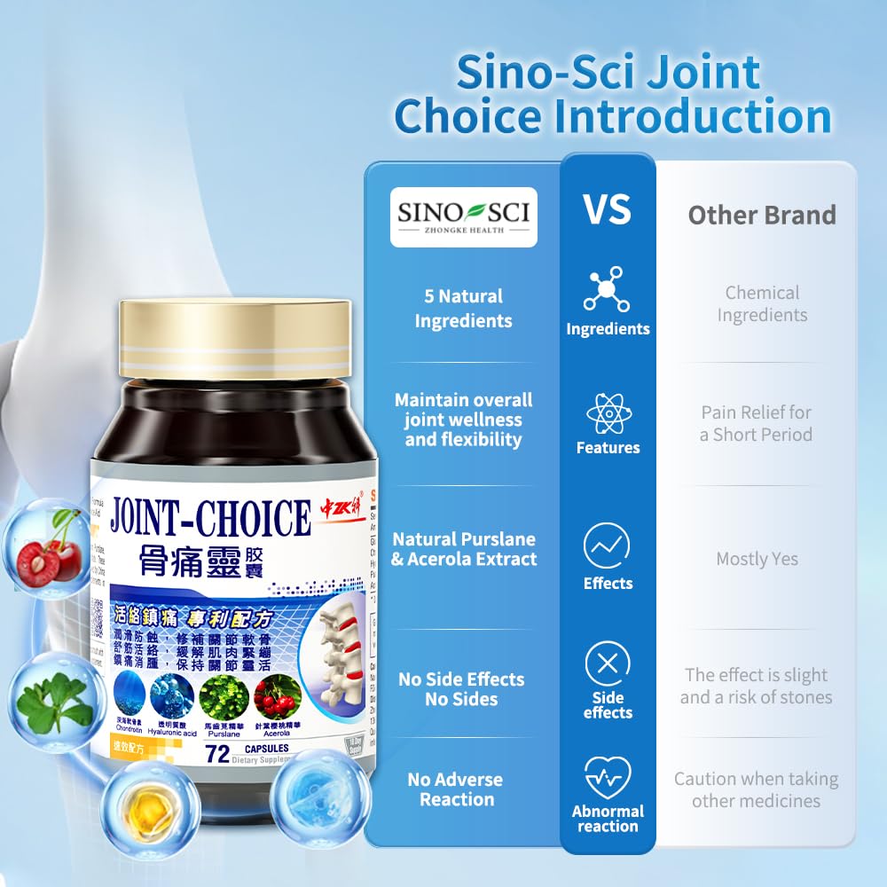 Sino-Sci Joint Choice Joint Support Supplement Capsule, 2 Bottles