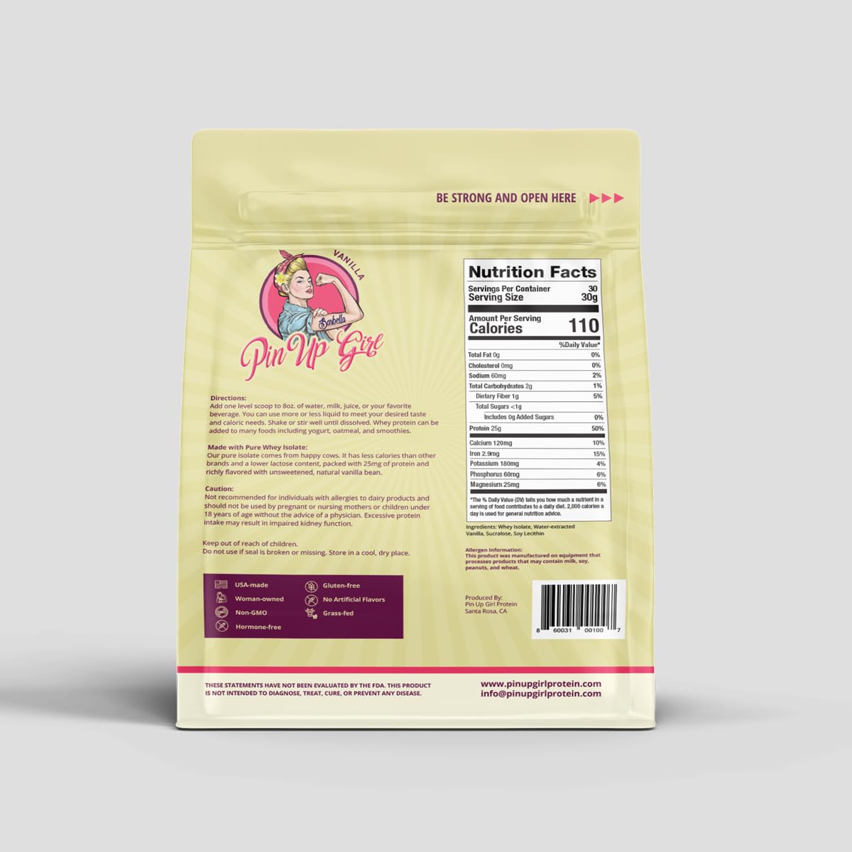 Pin Up Girl Whey Protein Isolate Powder Bundle, 64 Servings