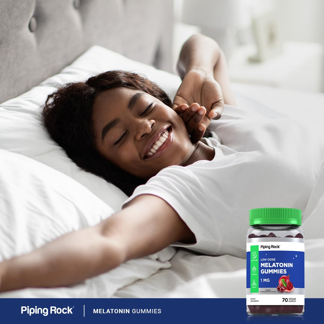 Piping Rock Melatonin Gummies 1 mg Gummy 60