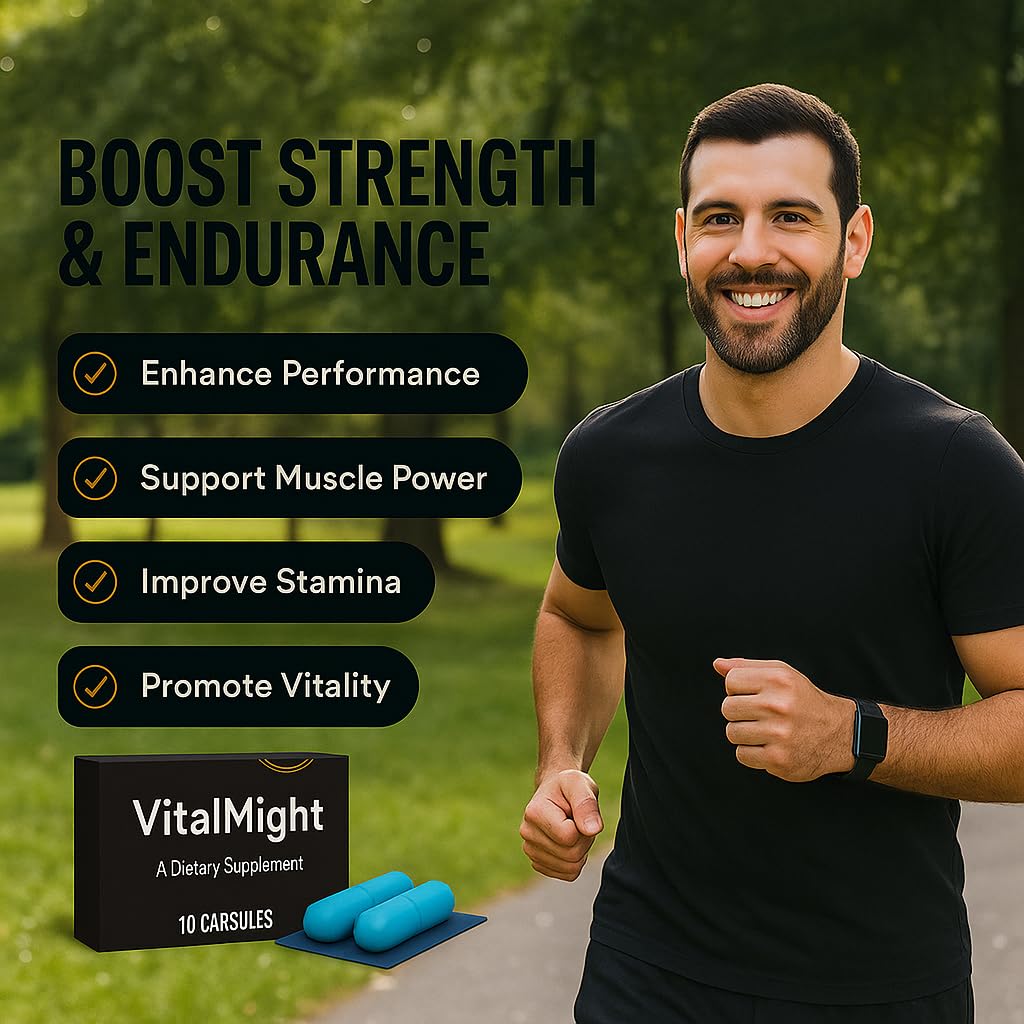 Vital Might Sports Nutrition for Improved Performance, Energy and Endurance Caplet, 10 Count