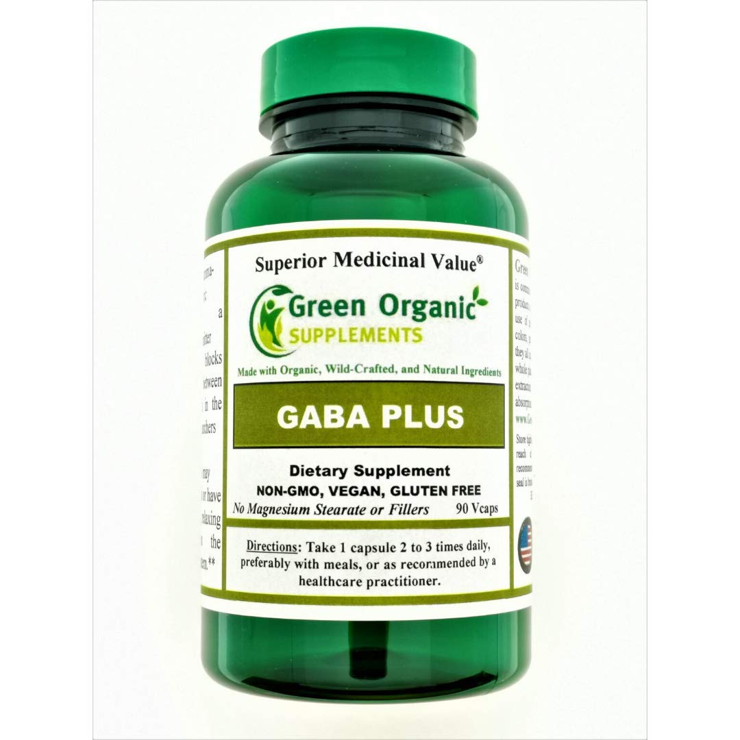 Green Organic Supplements GABA Plus Capsule 90 Count