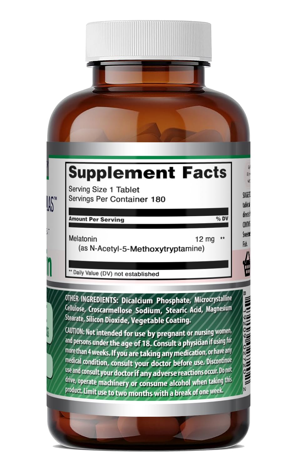 Amazing Nutrition Melatonin Supplement 180 Tablets