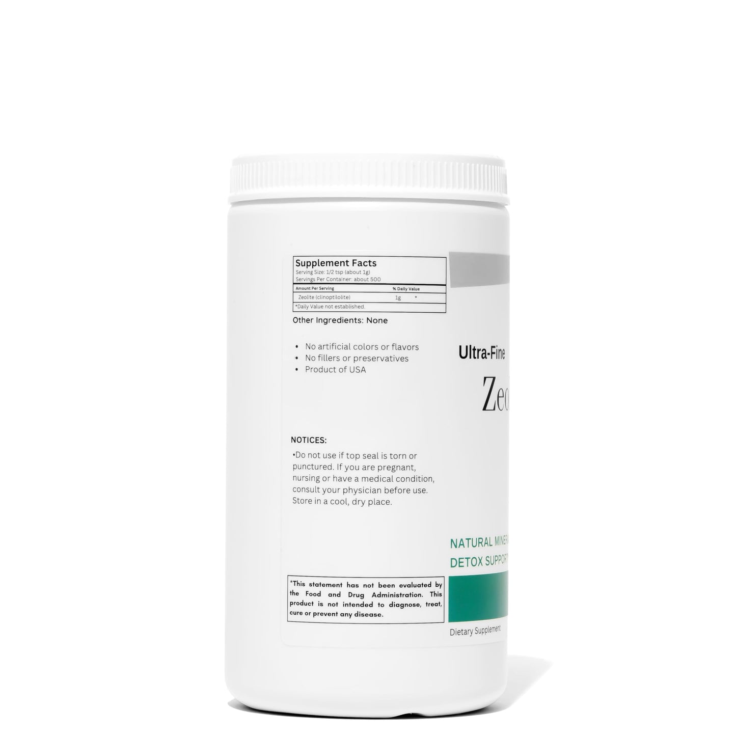 Organic Excellence Zeolite Clinoptilolite Powder 18