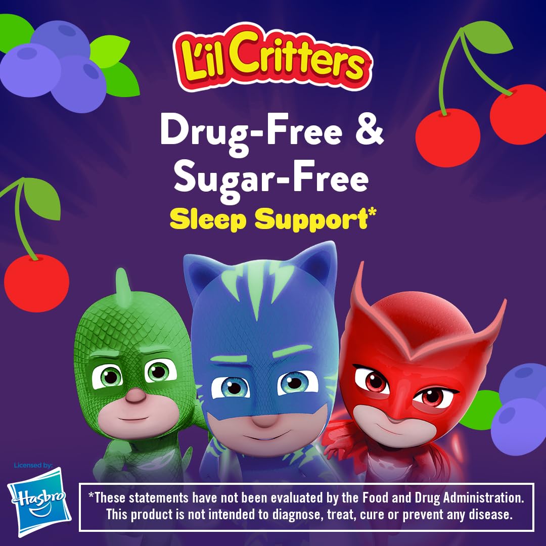 Lil Critters PJ Masks Melatonin Gummies, 120 Gummies