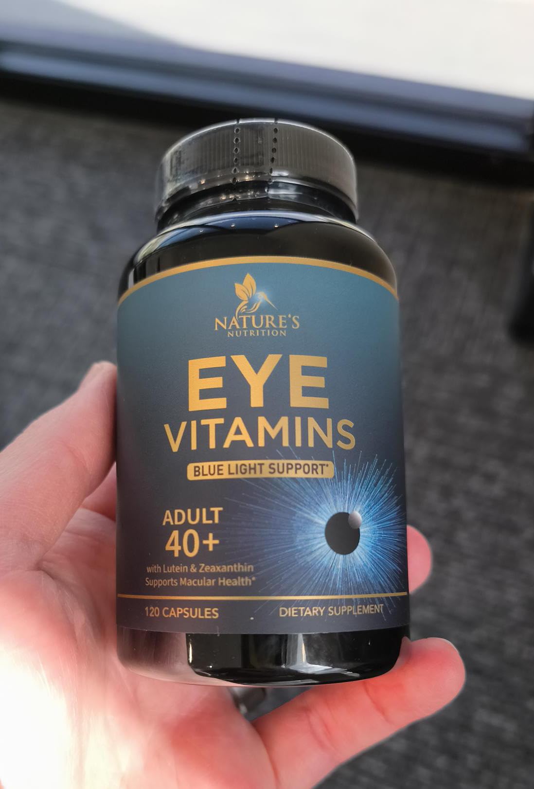Nature's Nutrition Eye Vitamins with Lutein & Zeaxanthin, 3x Strength, Zinc, Vitamins C & E - Capsules, 120 Capsules