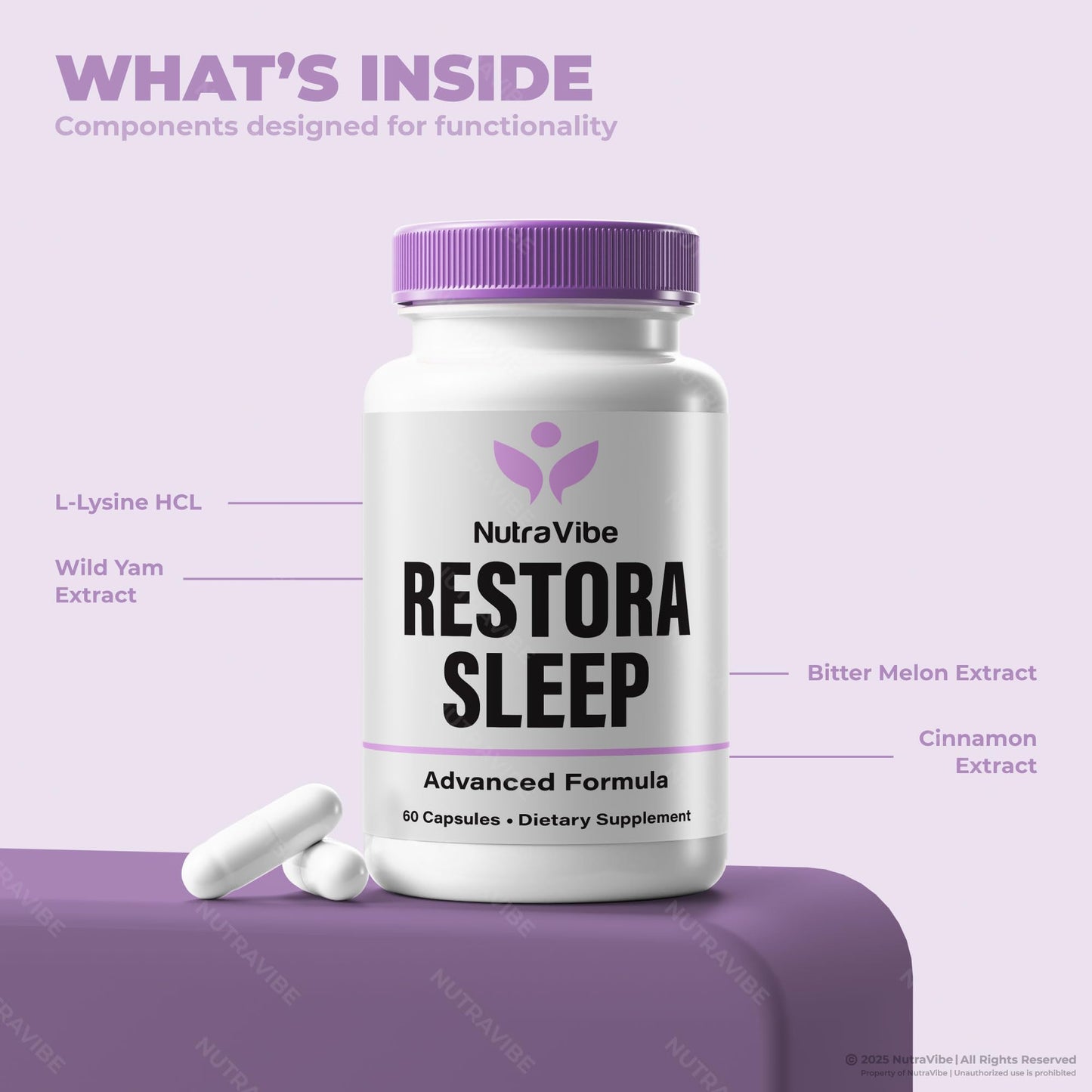 NutraVibe RestoraSleep Capsule 60 Count
