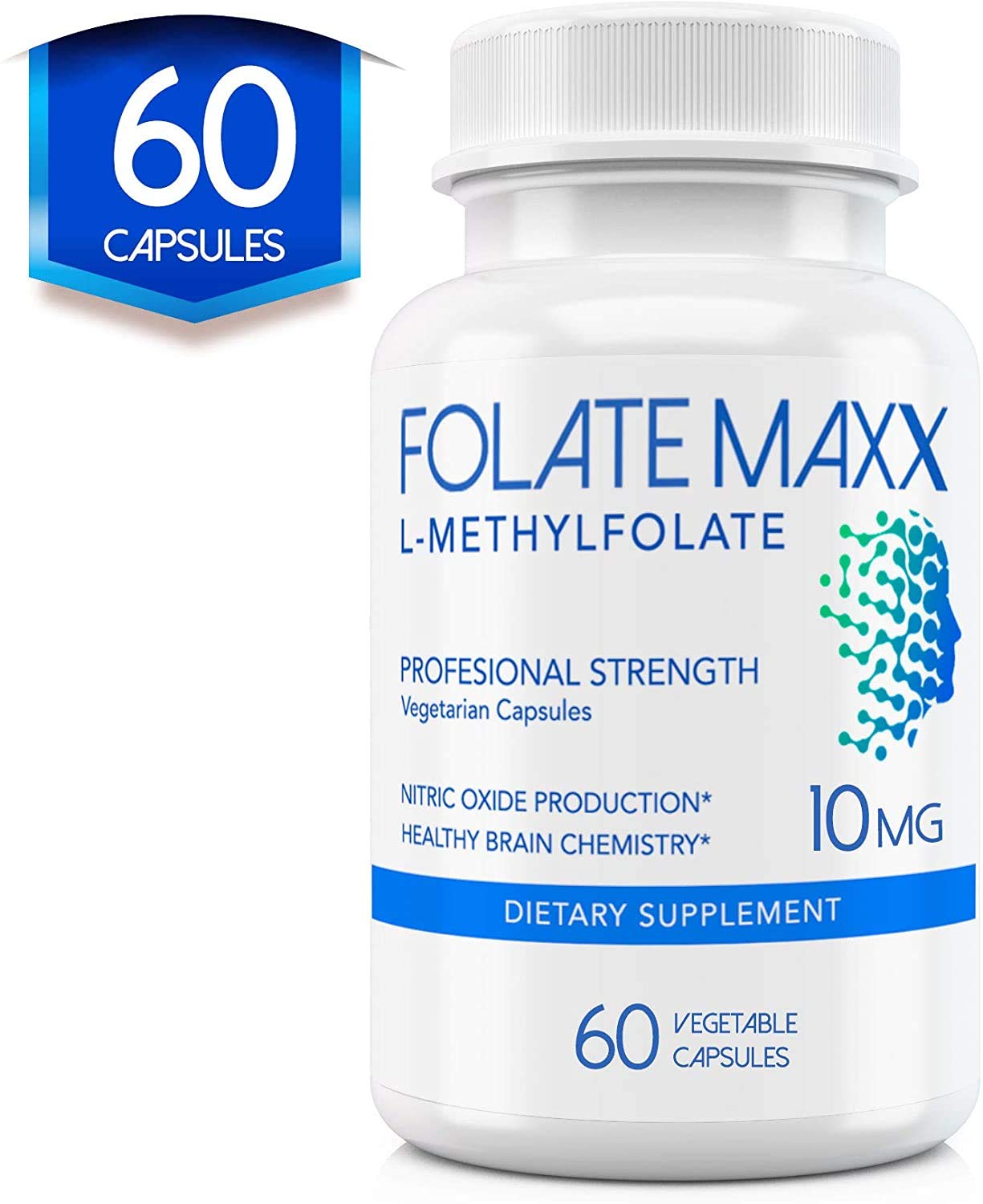 Folate Maxx L-Methylfolate 10 mg Capsule 60 Capsules