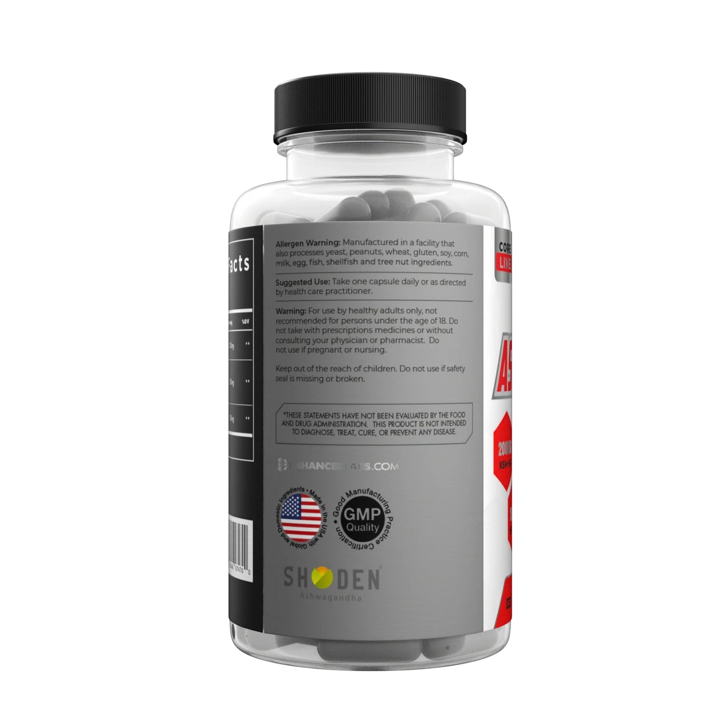 Enhanced Ashwagandha Capsules with Sensoril, Ashwagandha KSM-66 & Shoden, 30 Capsules