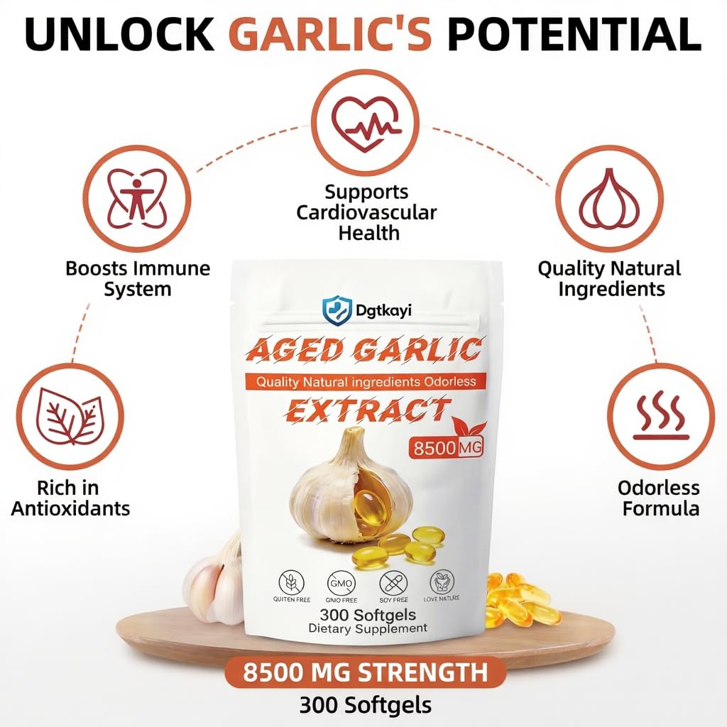 Dgtkayi Aged Garlic Extract Softgels 300