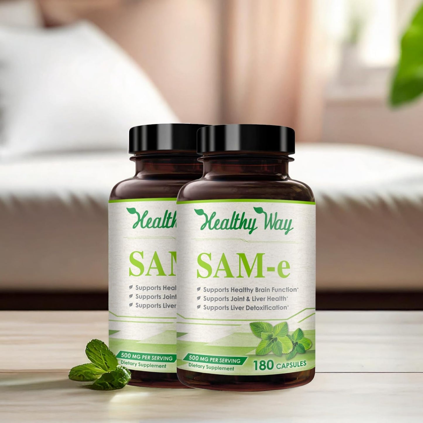 HealthyWayRx 500mg SAM-e Supplement Capsule 360 Capsules
