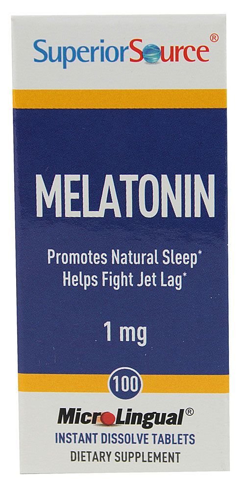 Superior Source Melatonin 1 mg Tablet 100 Count