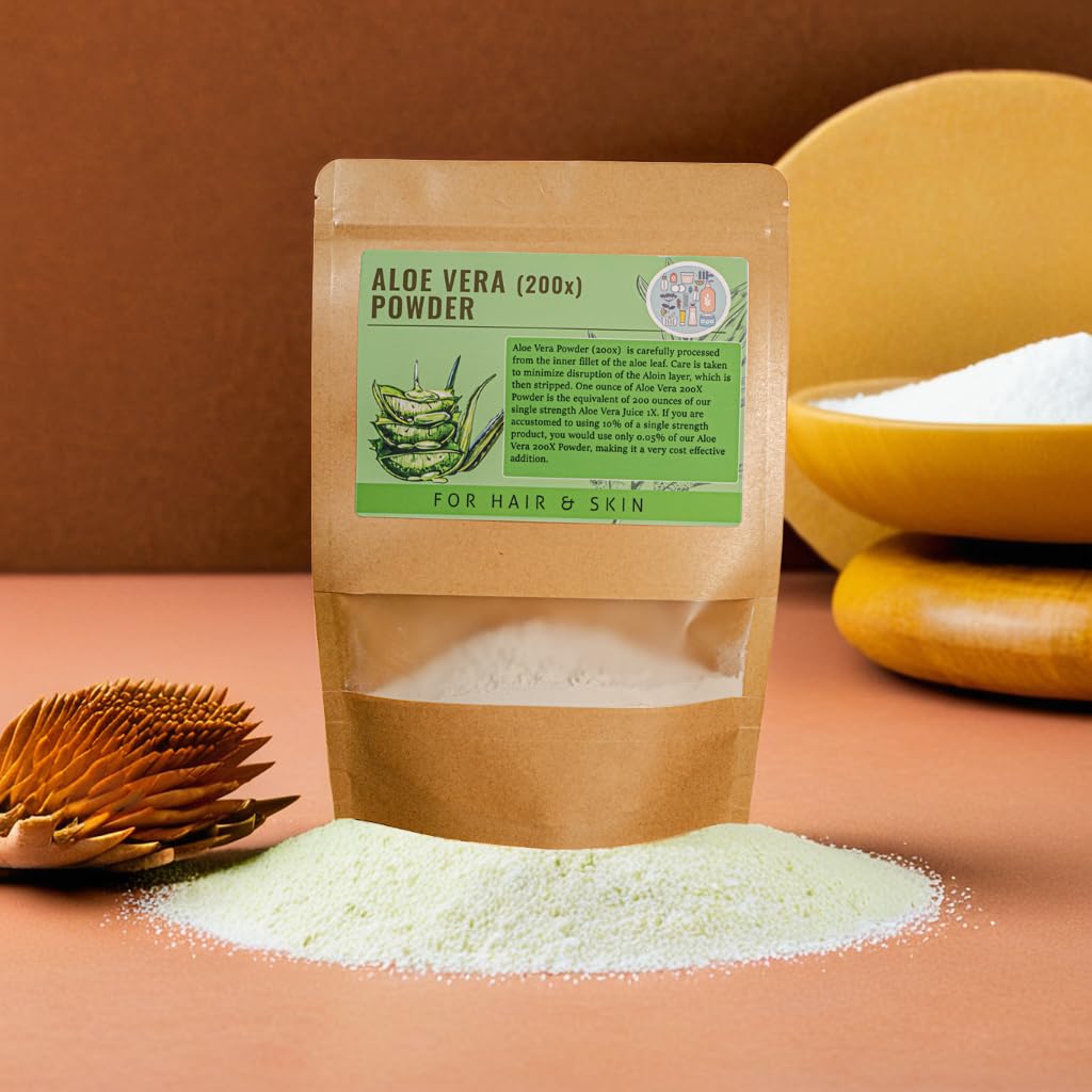 Generic Aloe Vera Gel Powder 200x Cosmetic Grade, 4 Ounces