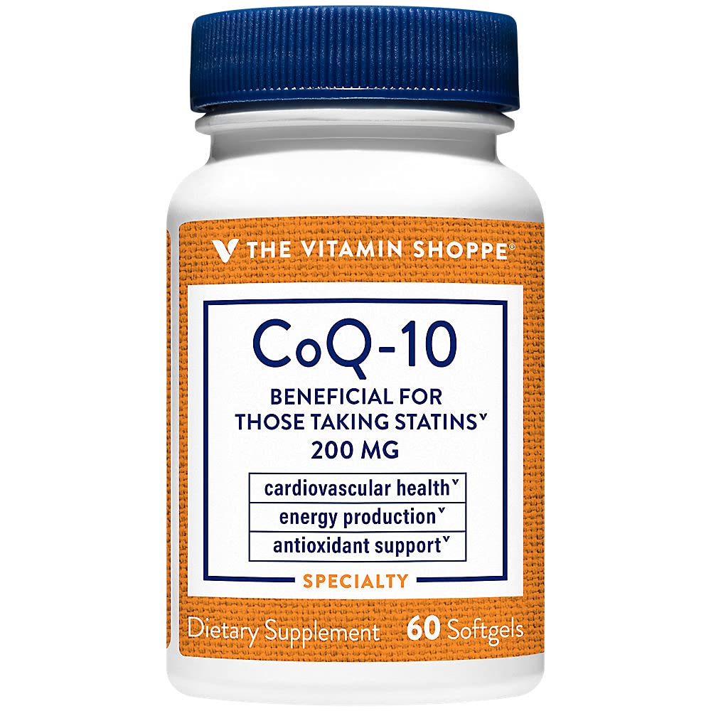 The Vitamin Shoppe CoQ-10 200mg Softgel, 60 Softgels