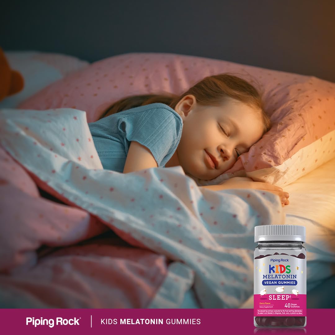 Piping Rock Kids Melatonin Gummy 1mg 40 Gummies