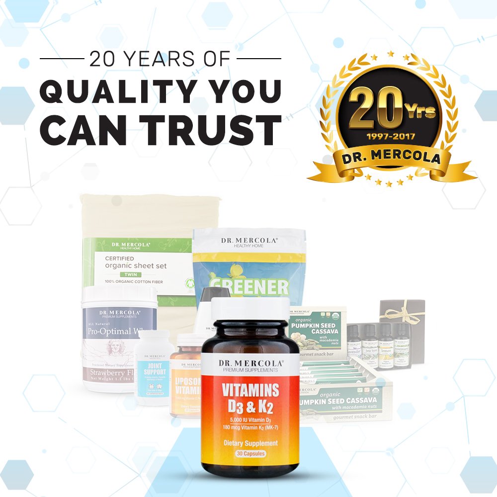 Dr. Mercola Vitamin D3 and K2 Supplement Capsule, 30 Capsules