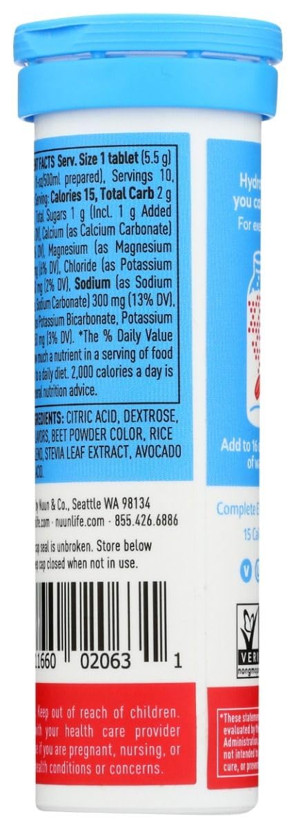 Nuun Active: Fruit Punch Electrolyte Enhanced Drink Tablets, 20 Tablets