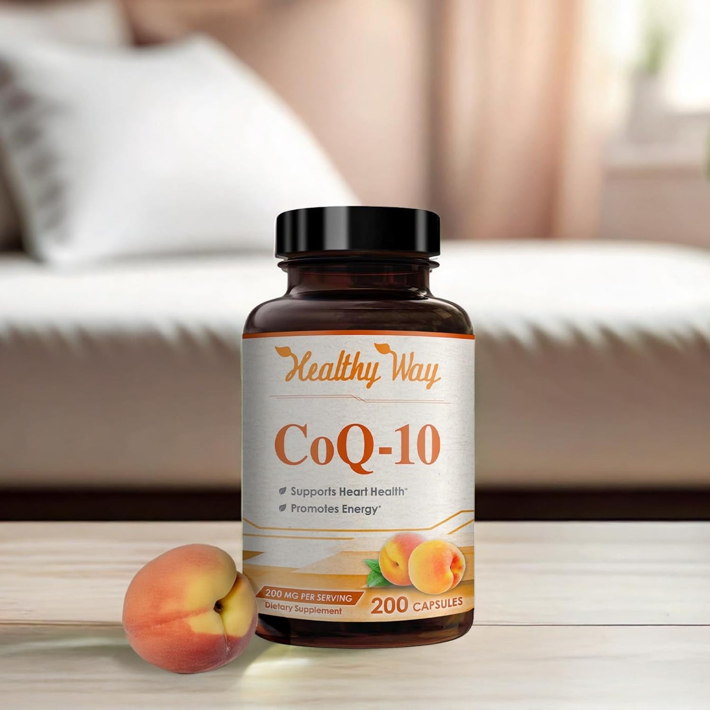 HealthyWayRx Coenzyme Q10 200mg Capsules, 200 Count