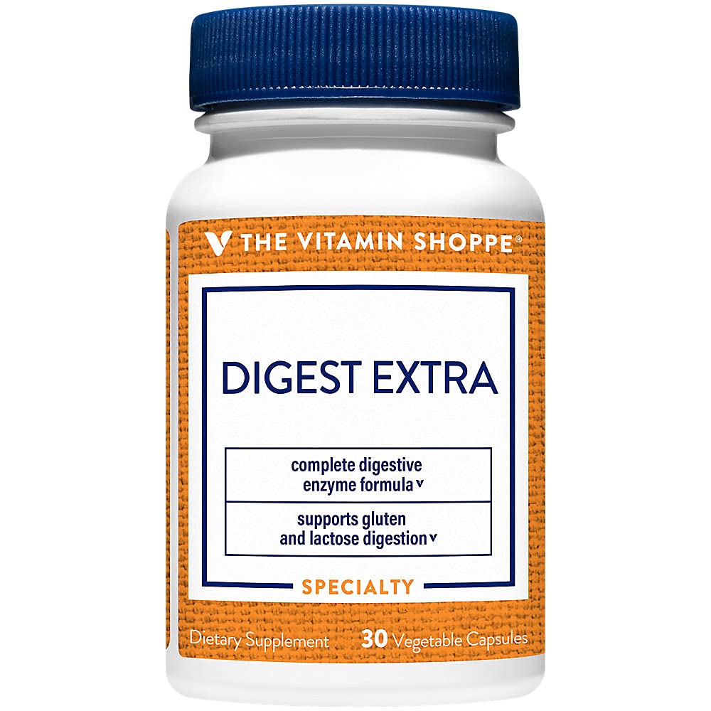 The Vitamin Shoppe Digest Extra Enzymes - Advanced Digestive Support Capsules, 30 Count