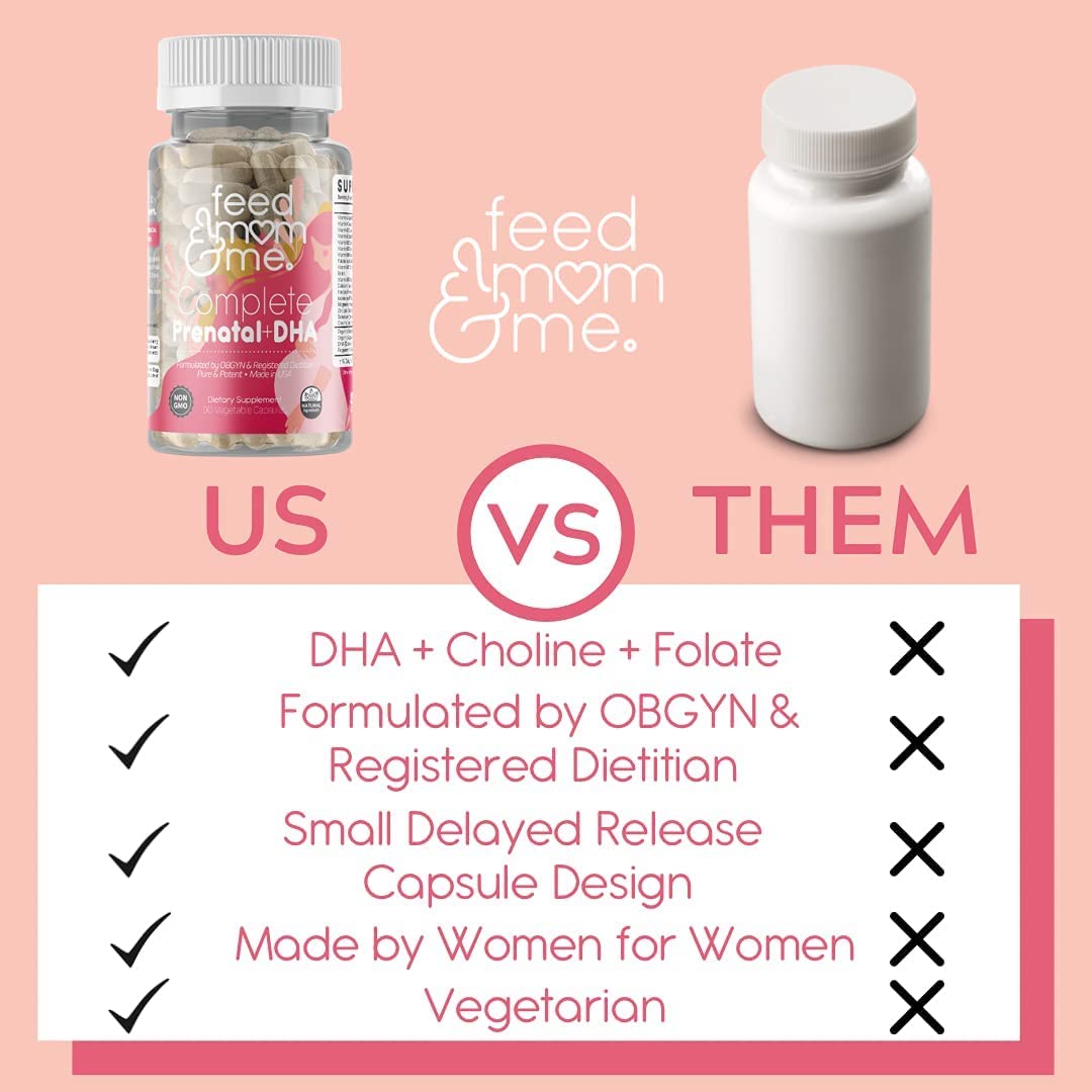 Feed Mom & Me Prenatal Vitamin + DHA Powder, 1 Count