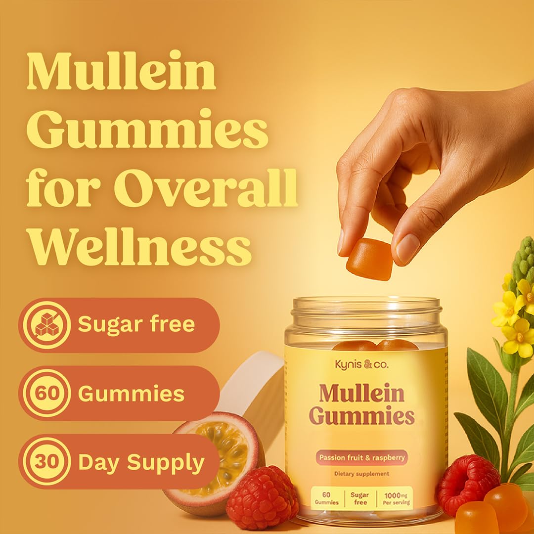 Kynis & co. Mullein Gummies for Overall Wellness, 60 Gummies