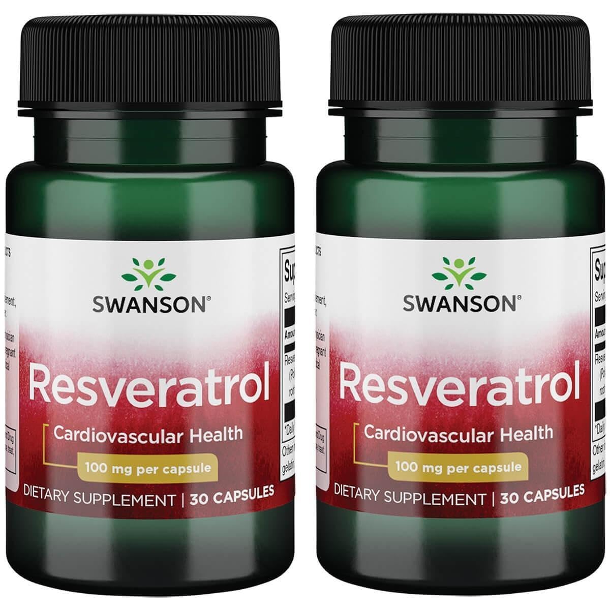 Swanson Resveratrol 100, 100 mg, 30 Capsules