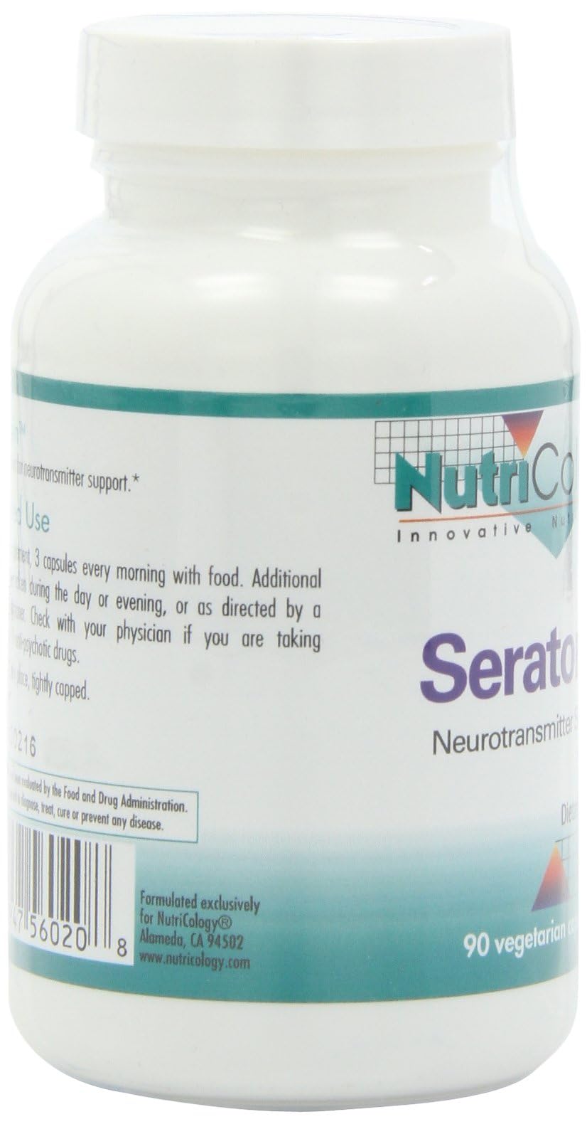 Allergy Research Group NutriCology Seratonin Serotonin Support Supplement Capsules 90 Count