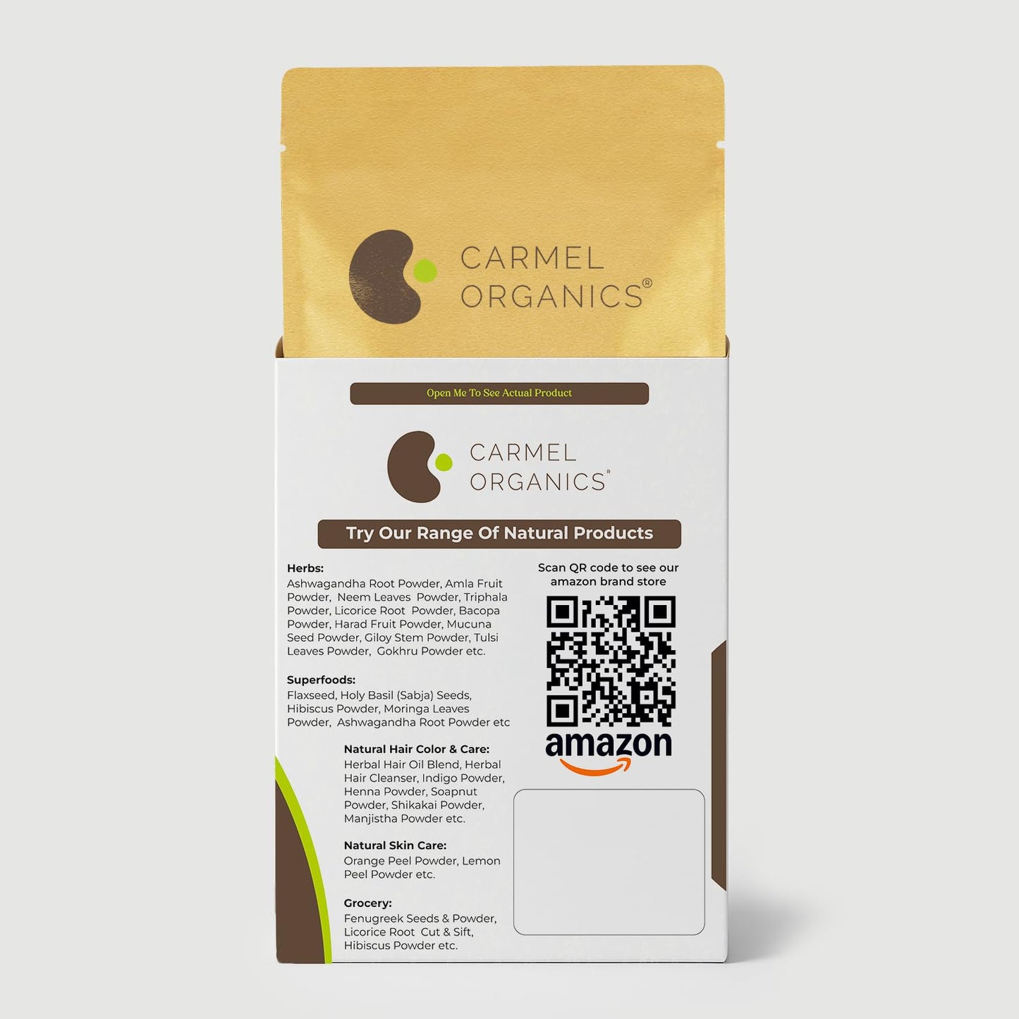 CARMEL ORGANICS Amla/Amlaki Emblica officinalis Fruit Powder, 8 Ounces